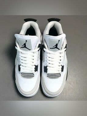 NEW! Inspired Black and White Mens Military Sneakers Sz. 10